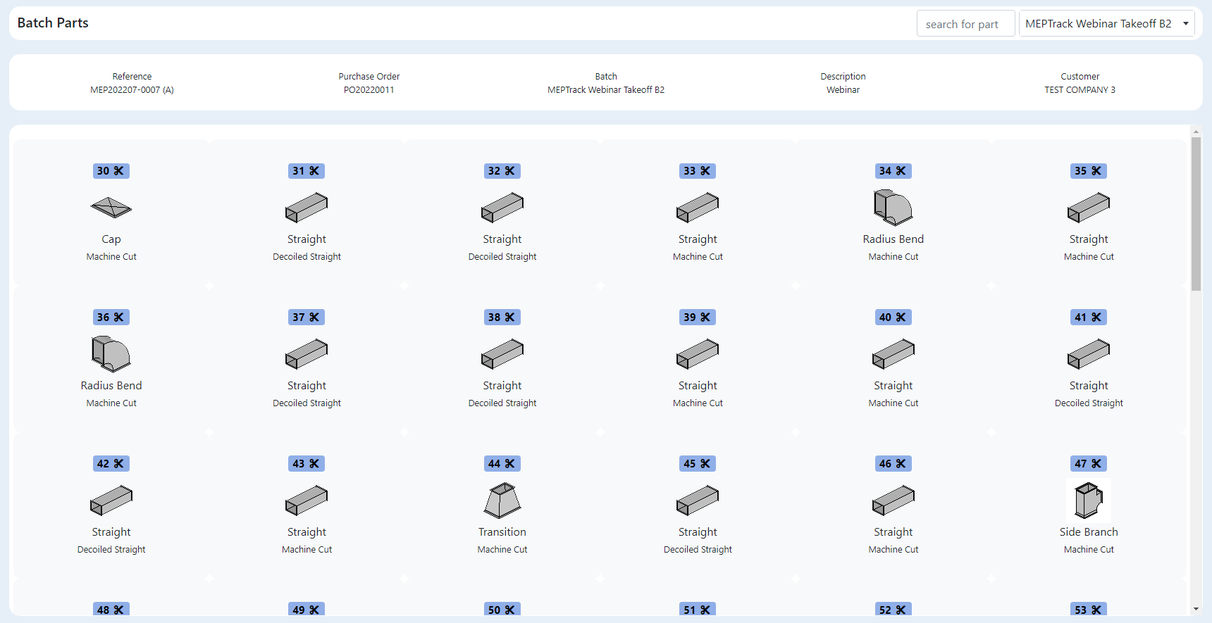 Batch Parts